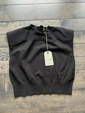 All Saints Cropped Sleeveless Sweater - new with tags